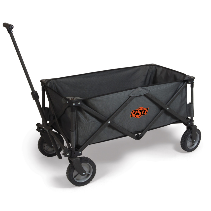 Oklahoma State Cowboys Adventure Wagon Portable Utility Wagon, (Dark Gray)