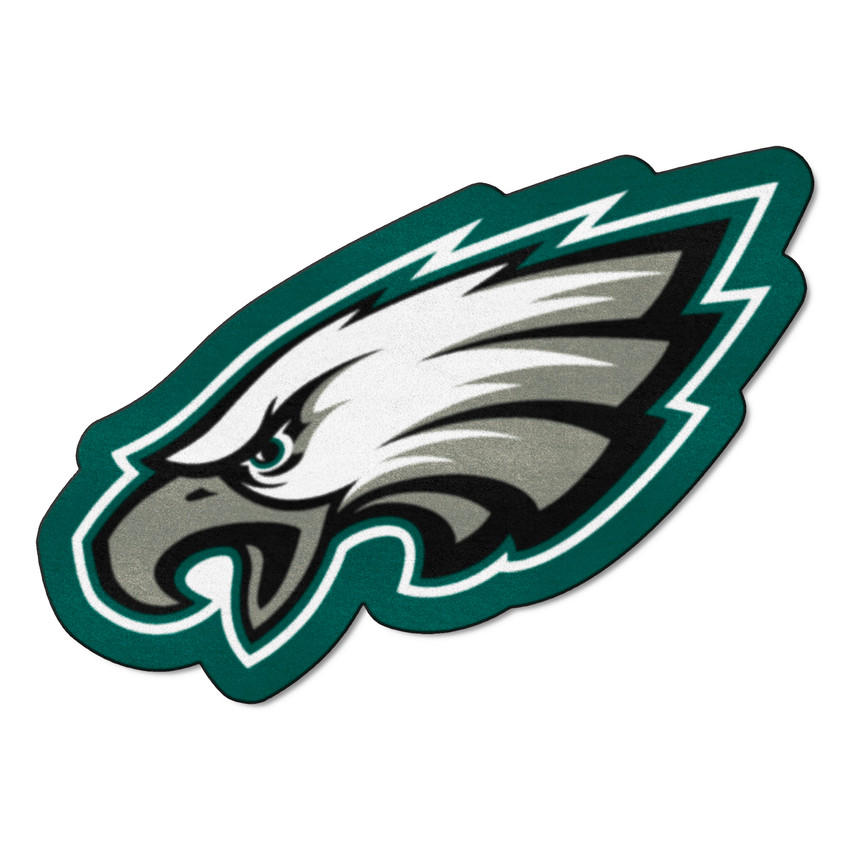 Philadelphia Eagles Mascot Mat Eagle Head Primary Logo Green