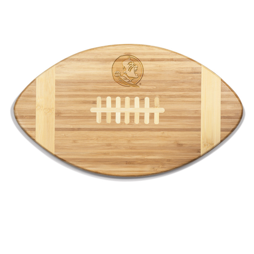 Florida State Seminoles Touchdown! Football Cutting Board & Serving Tray, (Bamboo)