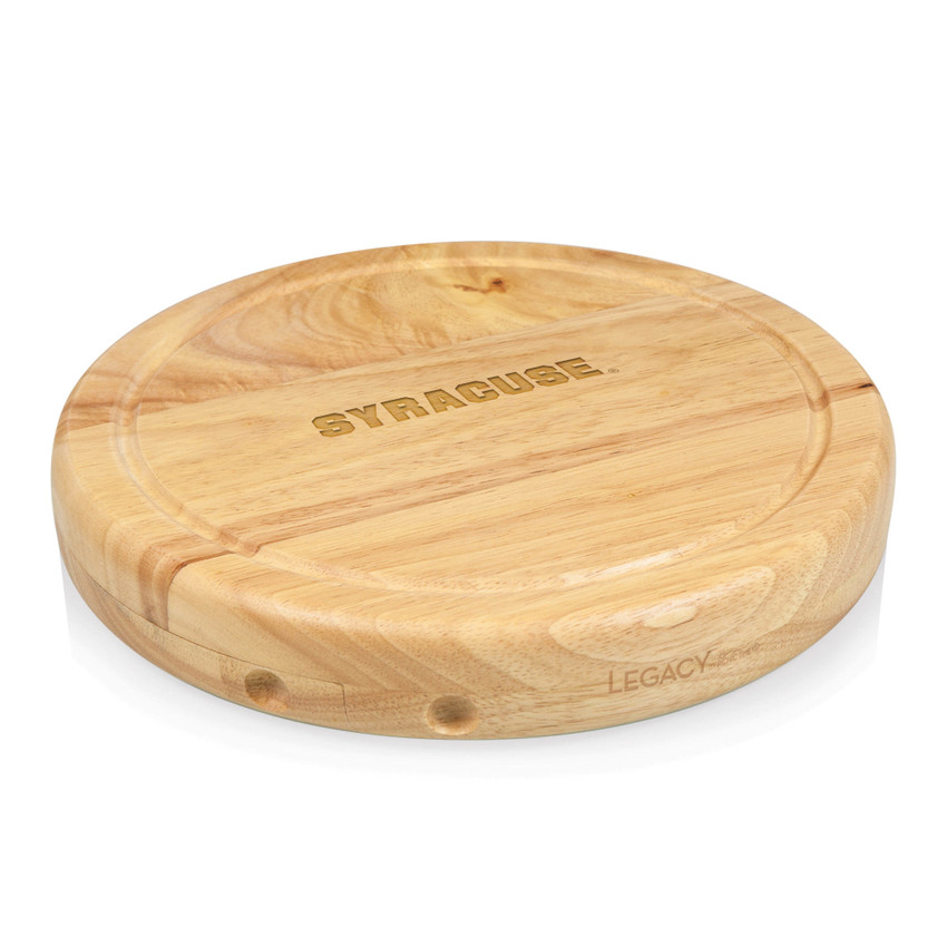 Syracuse Orange Circo Cheese Cutting Board & Tools Set, (Parawood)