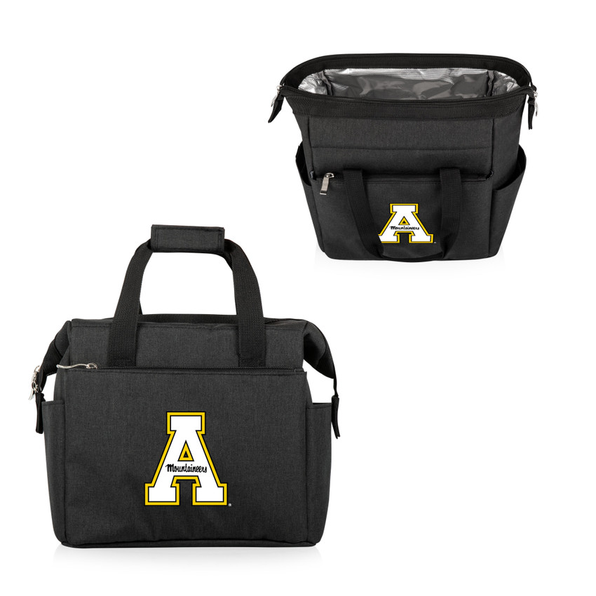 App State Mountaineers On The Go Lunch Bag Cooler, (Black)
