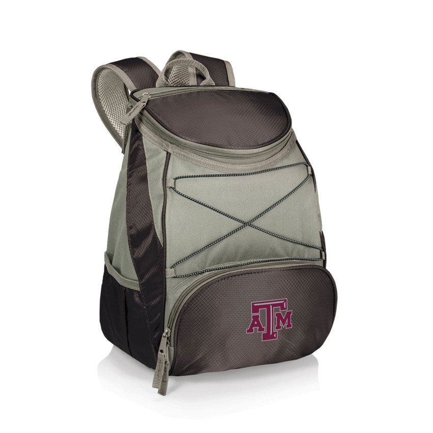 Texas A&M Aggies PTX Backpack Cooler, (Black with Gray Accents)