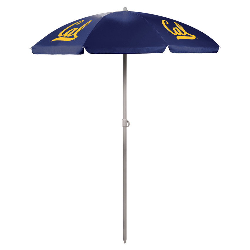 Cal Bears 5.5 Ft. Portable Beach Umbrella, (Navy Blue)