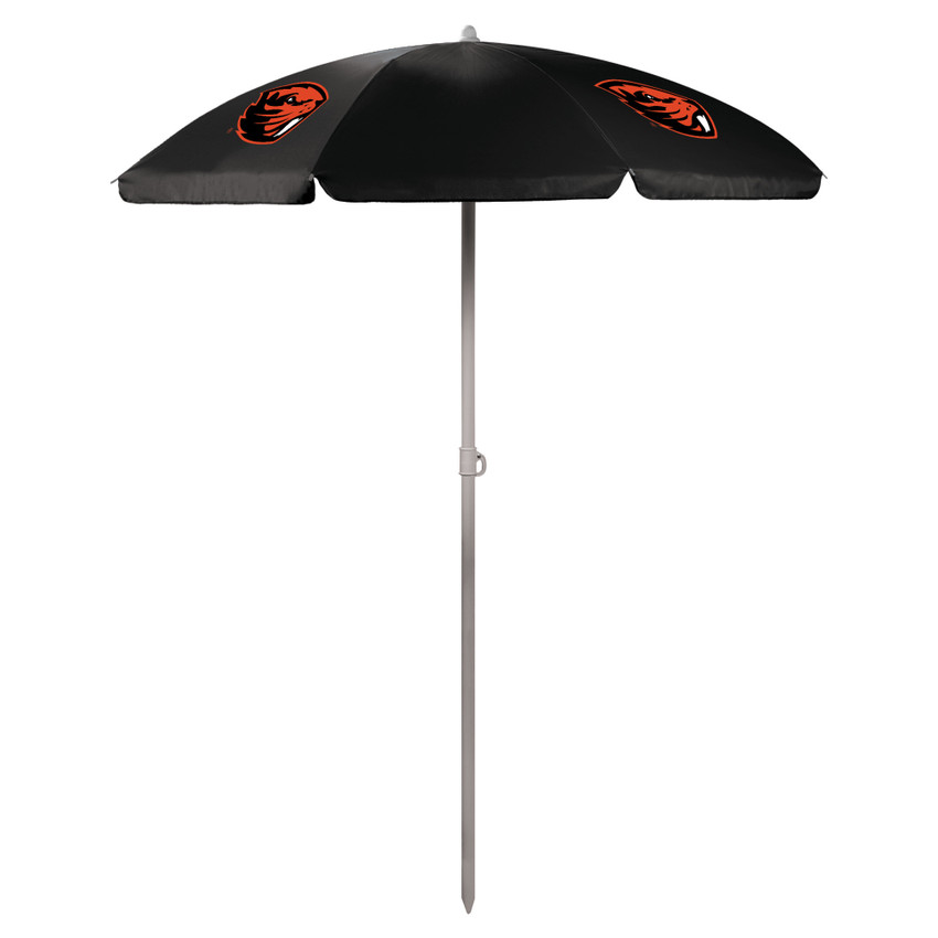 Oregon State Beavers 5.5 Ft. Portable Beach Umbrella, (Black)
