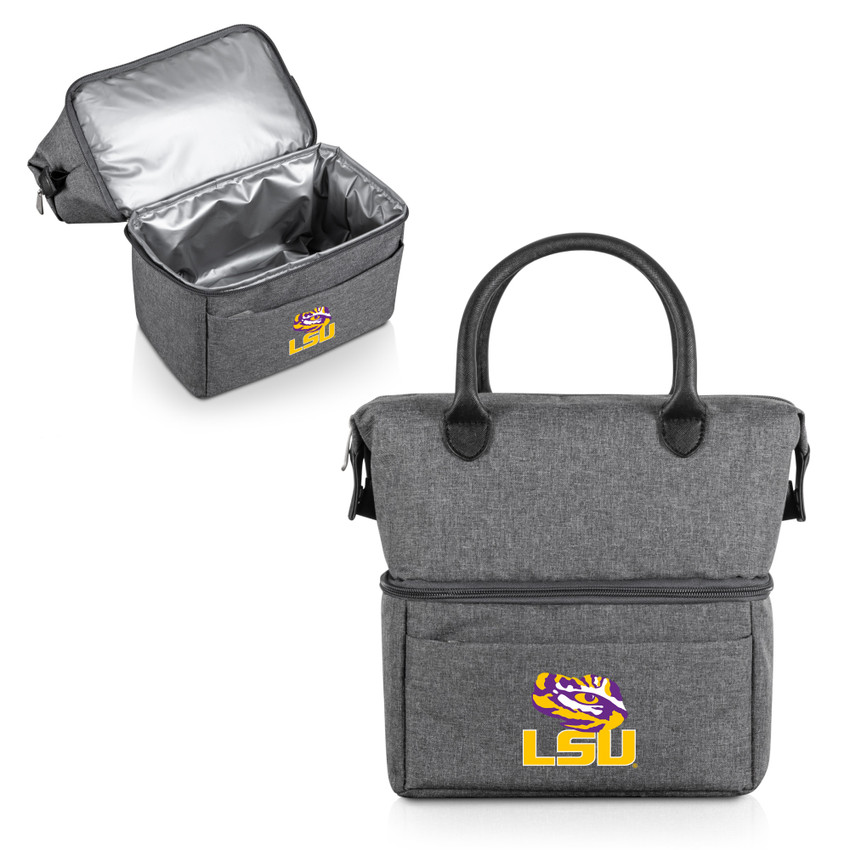 LSU Tigers Urban Lunch Bag Cooler, (Gray with Black Accents)