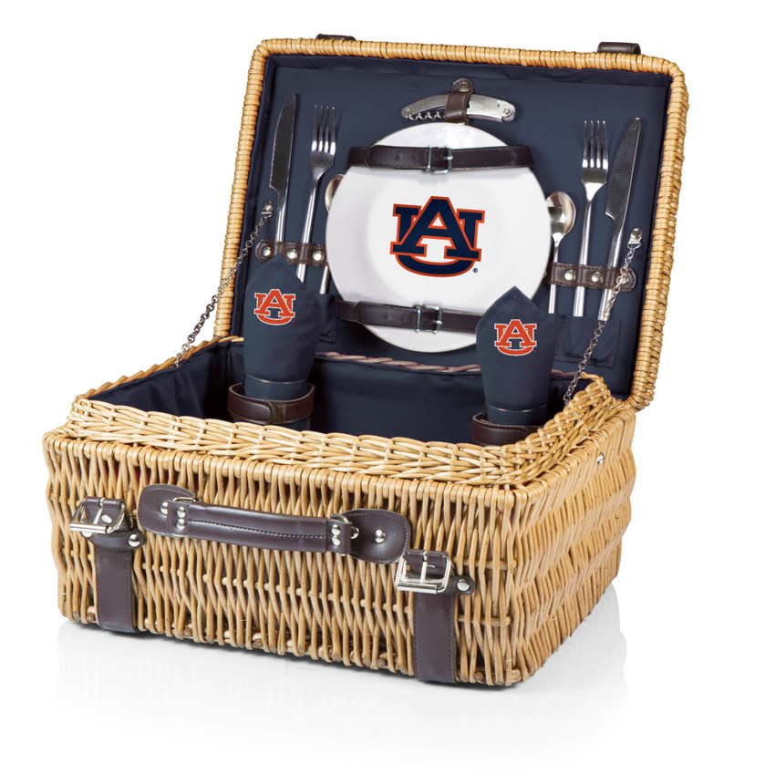 Auburn Tigers Champion Picnic Basket, (Navy Blue)
