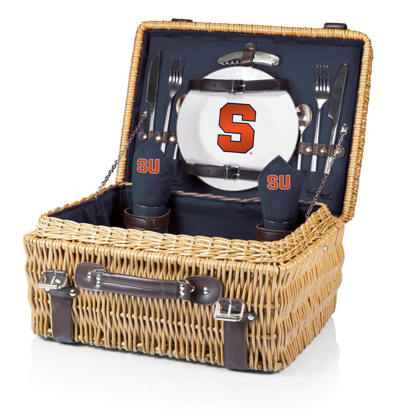 Syracuse Orange Champion Picnic Basket, (Navy Blue)
