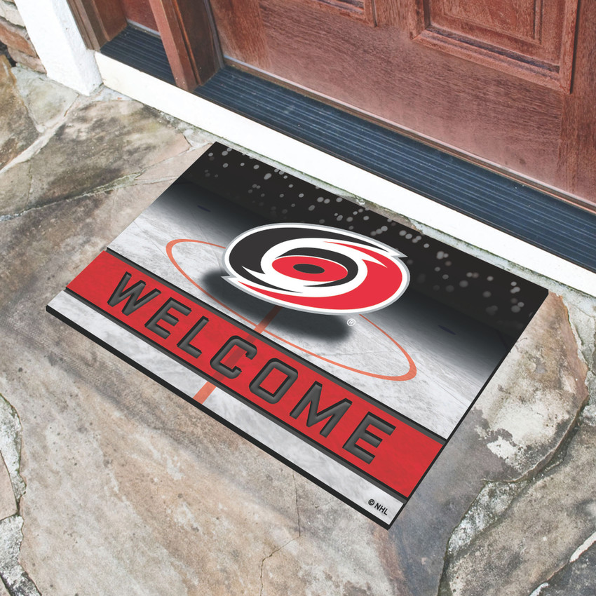 NHL - Carolina Hurricanes Crumb Rubber Door Mat 18"x30"