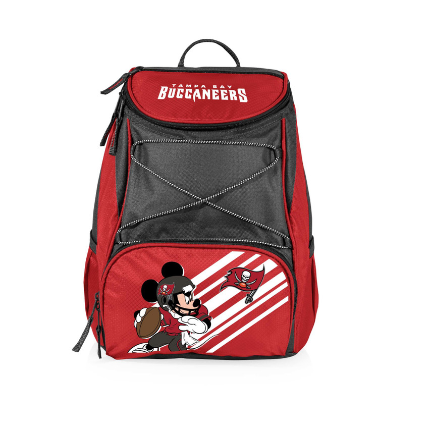 Tampa Bay Buccaneers Mickey Mouse PTX Backpack Cooler, (Red with Gray Accents)