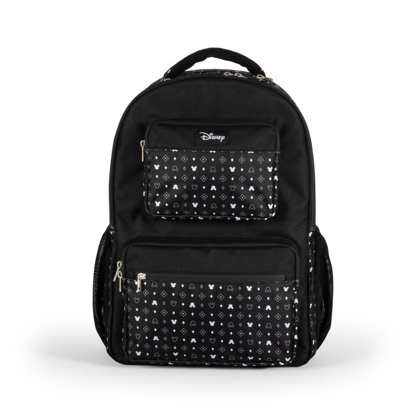 Mickey Mouse Mickey Mouse Park Tripper Day Bag, (Black with White Pattern)