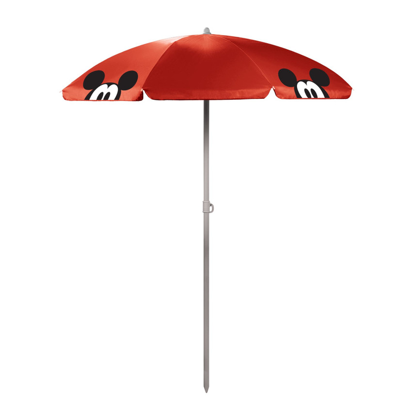 Mickey Mouse 5.5 Ft. Portable Beach Umbrella, (Red)