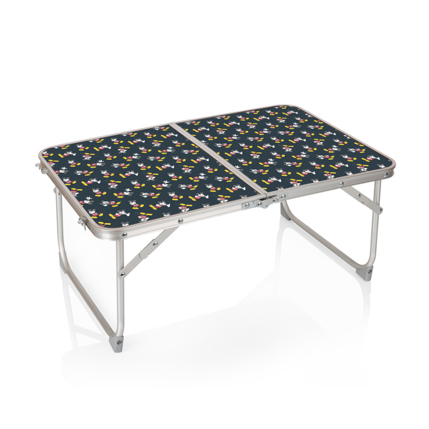 Mickey Mouse Concert Table Mini Portable Table, (Charcoal Wood Grain)