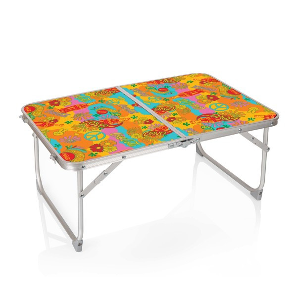 Coca-Cola Unity Concert Table Mini Portable Table, (Charcoal Wood Grain)