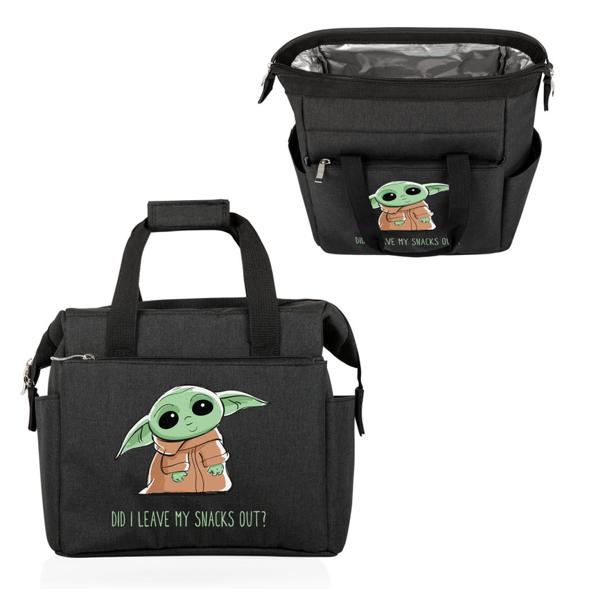 Mandalorian The Child Snacks Out On The Go Lunch Bag Cooler, (Black)