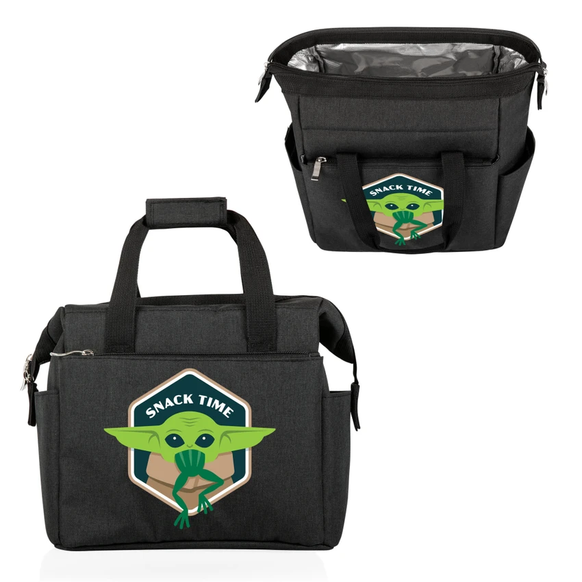 Mandalorian The Child Snack Time On The Go Lunch Bag Cooler, (Black)