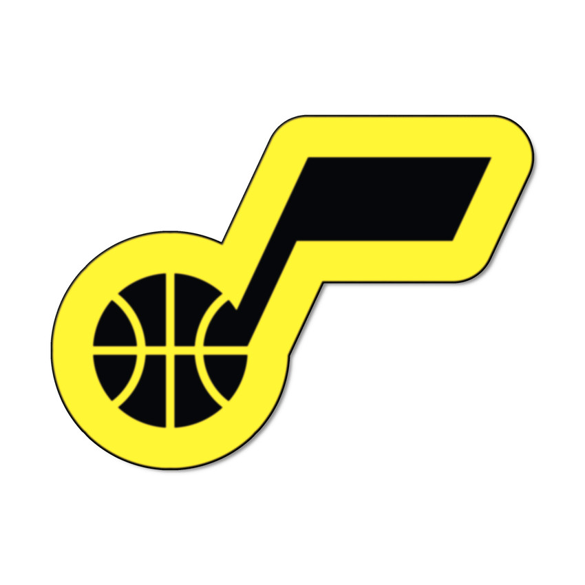 Utah Jazz Mascot Rug Music Note Primary Logo