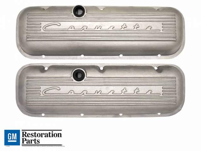 Chevy Big Block / 396 / 427 / 454 / 502 CORVETTE® Script Tall Valve Covers - As-Cast