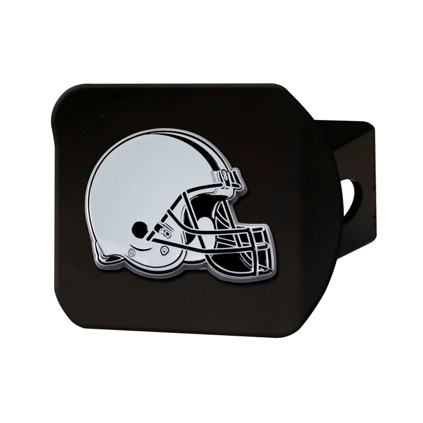 Cleveland Browns Hitch Cover - Black Helmet Primary Logo Black