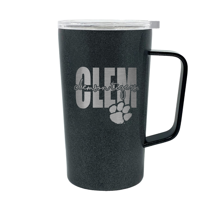 NCAA Clemson Tigers 18oz Onyx Hustle Travel Mug