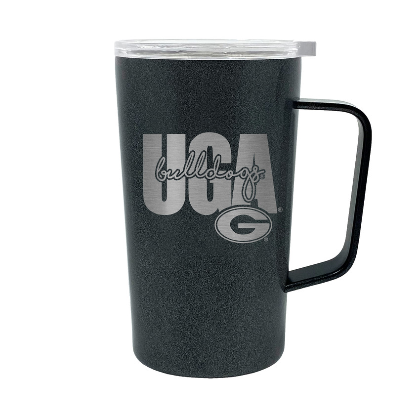 NCAA Georgia Bulldogs 18oz Onyx Hustle Travel Mug