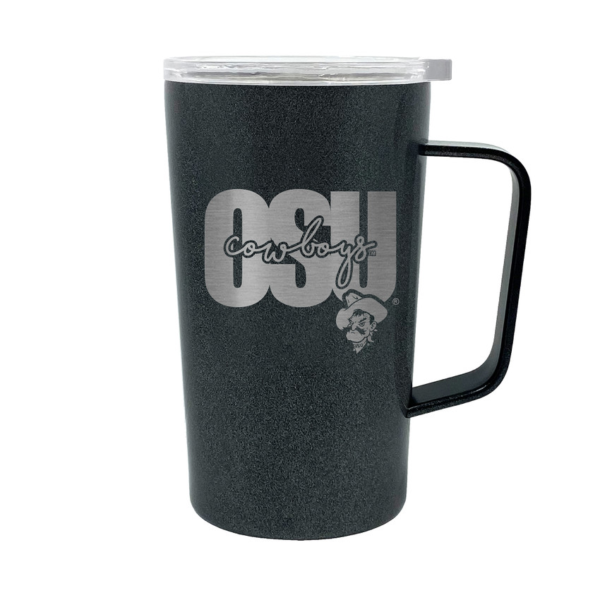 NCAA Oklahoma State Cowboys 18oz Onyx Hustle Travel Mug