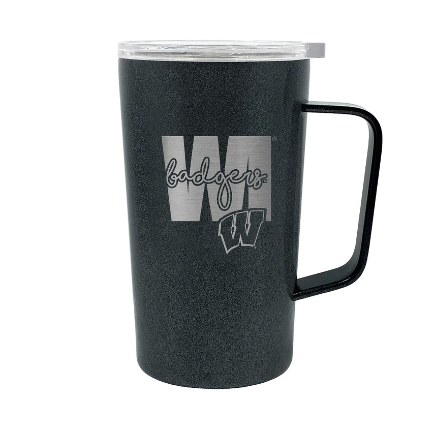 NCAA Wisconsin Badgers 18oz Onyx Hustle Travel Mug