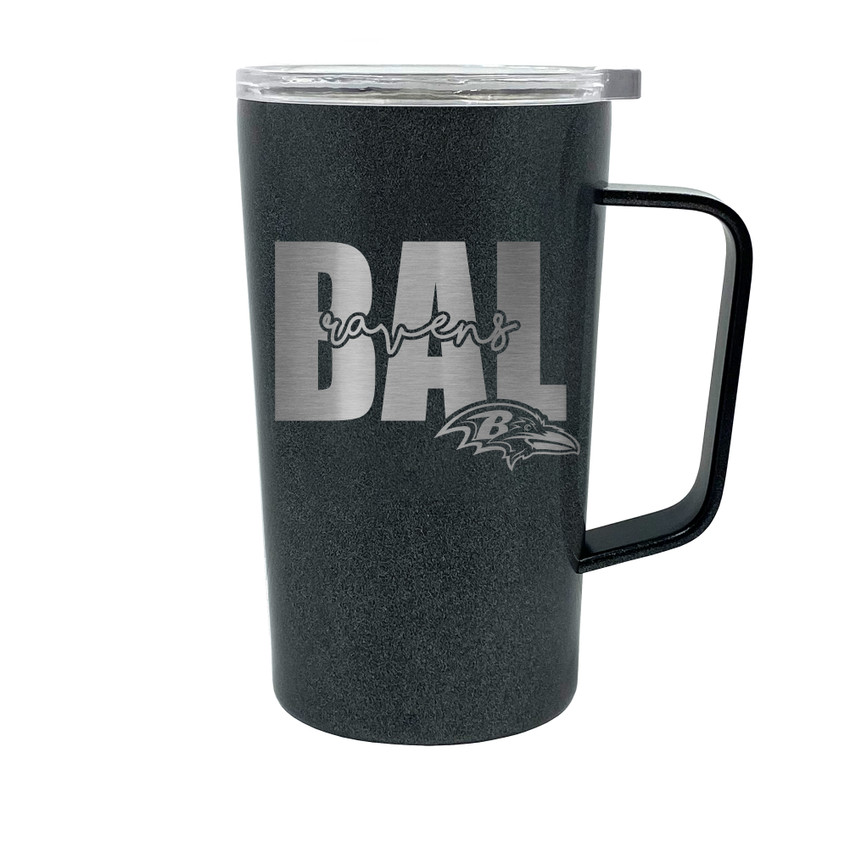 NFL Baltimore Ravens 18oz Onyx Hustle Travel Mug
