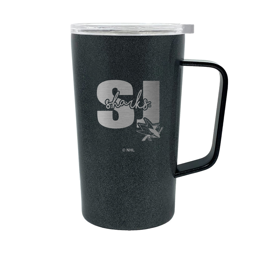 NHL San Jose Sharks 18oz Onyx Hustle Travel Mug