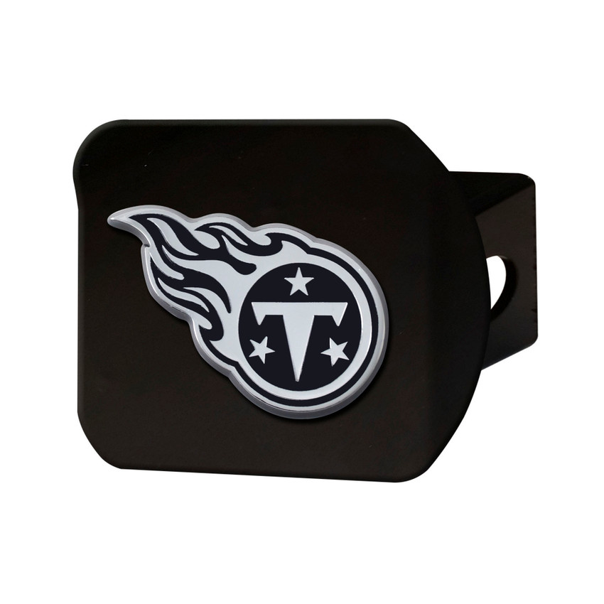 Tennessee Titans Hitch Cover - Black Flaming T Primary Logo Black