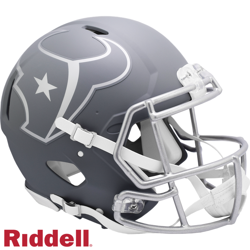 Houston Texans Helmet Riddell Authentic Full Size Speed Style Slate Alternate