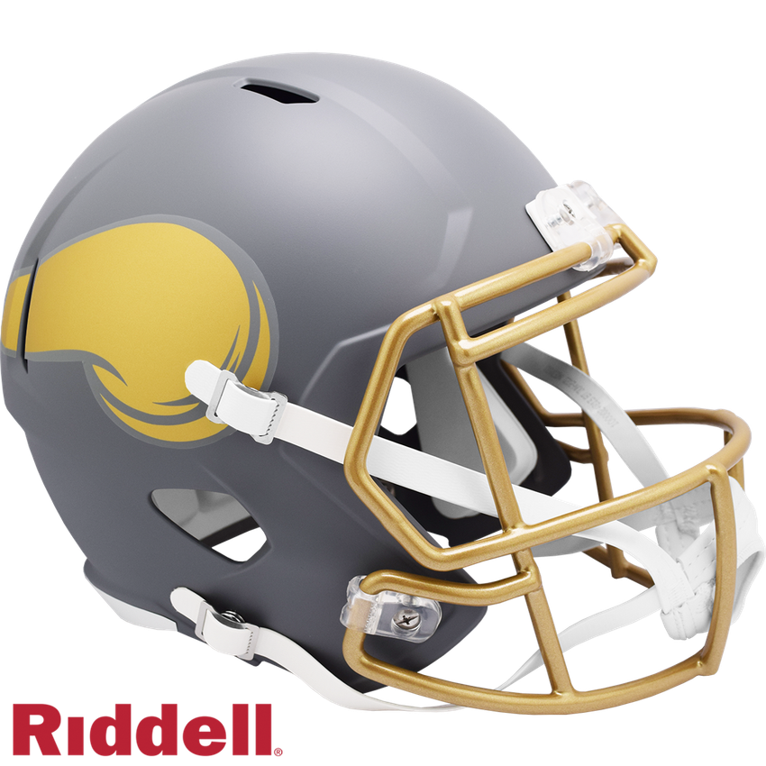 Minnesota Vikings Helmet Riddell Replica Full Size Speed Style Slate Alternate