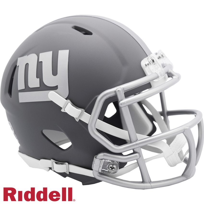 New York Giants Helmet Riddell Replica Mini Speed Style Slate Alternate