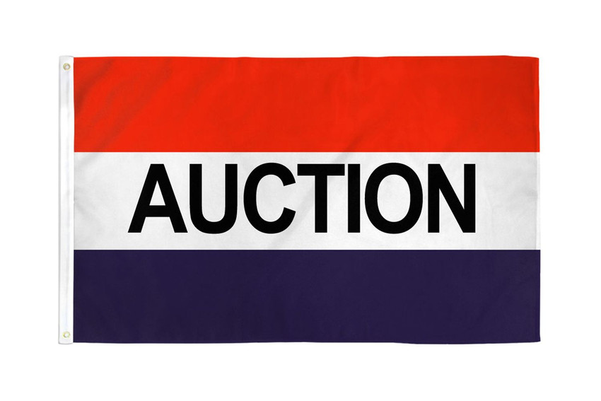 Auction Flag 3x5ft Poly