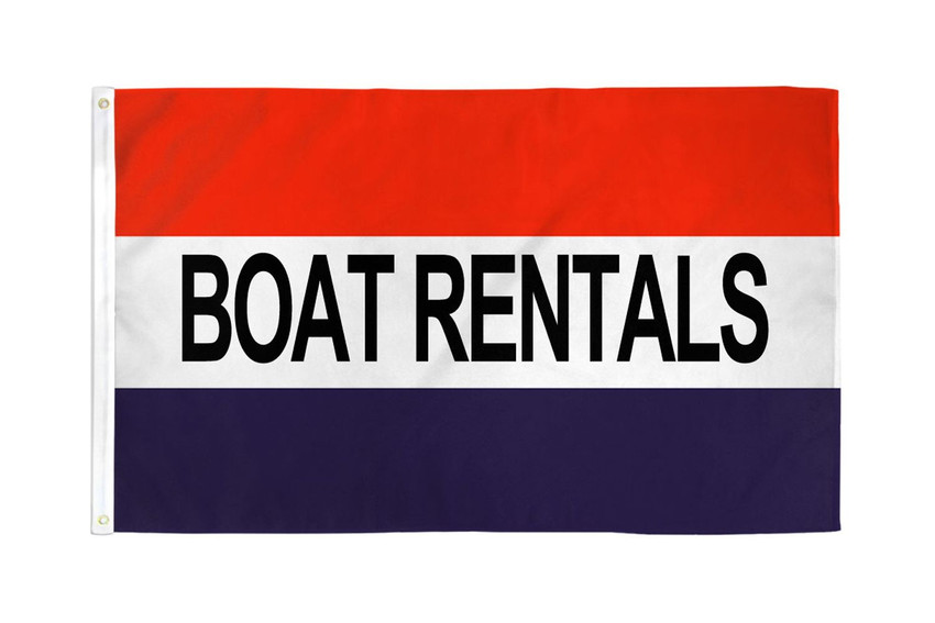 Boat Rentals Flag 3x5ft Poly