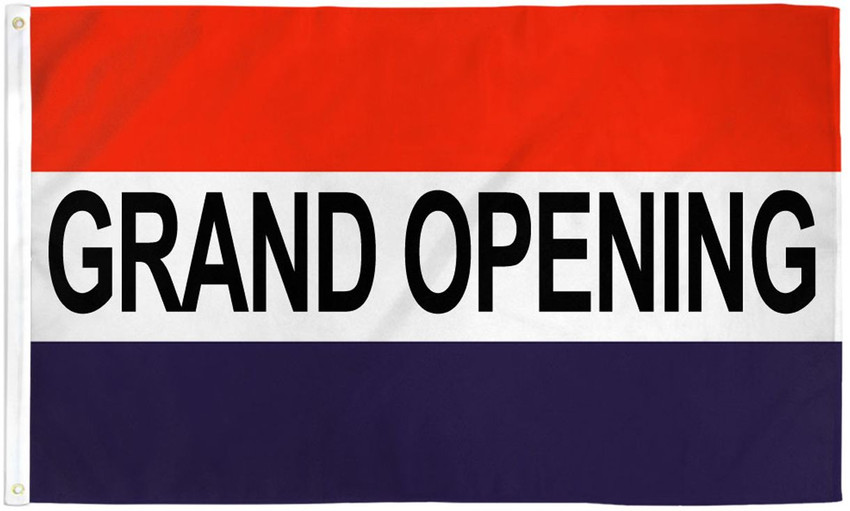 Grand Opening Flag 3x5ft Poly