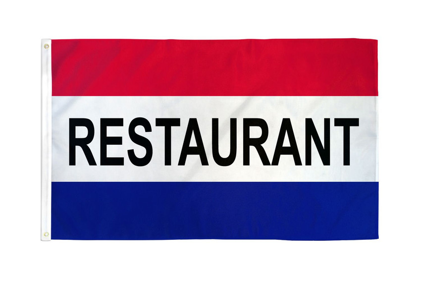 Restaurant Flag 3x5ft Poly