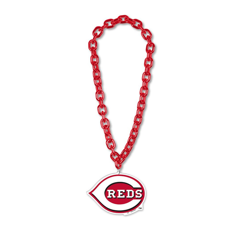 Cincinnati Reds Necklace Fan Chain Necklace NCAA Foam Chain Fan Gear