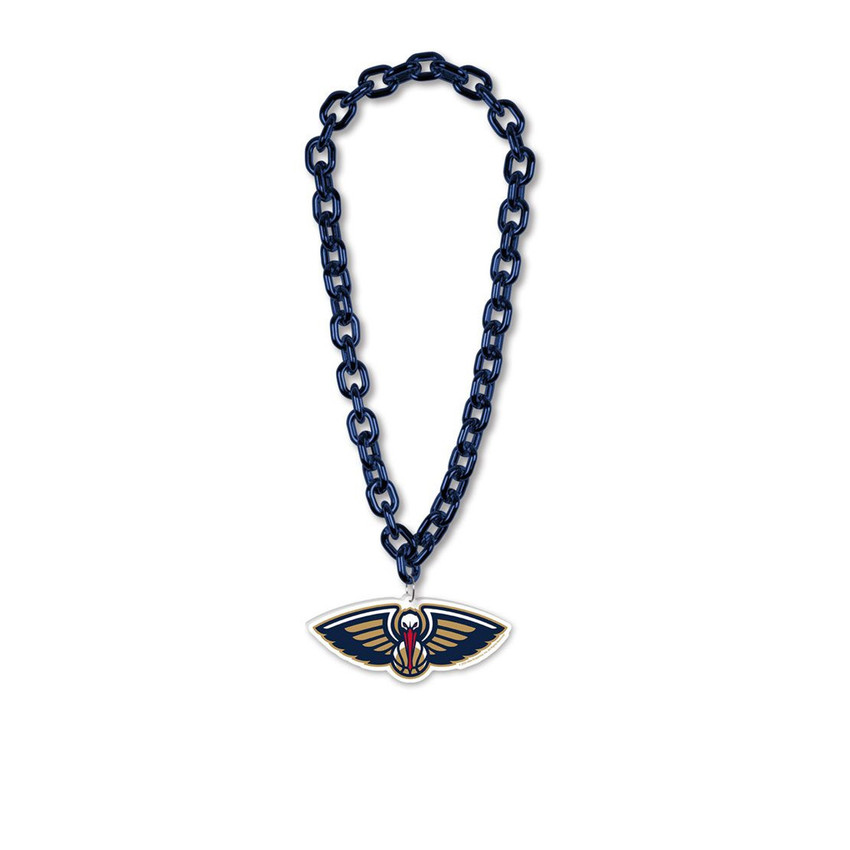 New Orleans Pelicans Necklace Fan Chain Necklace NCAA Foam Chain Fan Gear