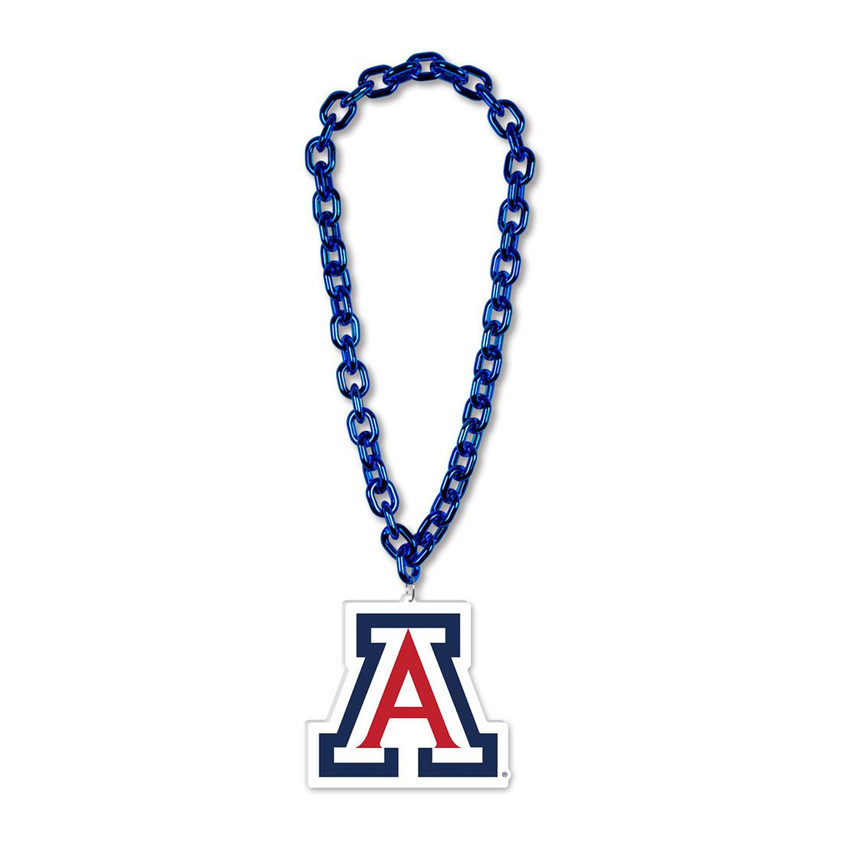 Arizona Wildcats Necklace Fan Chain Necklace NCAA Foam Chain Fan Gear