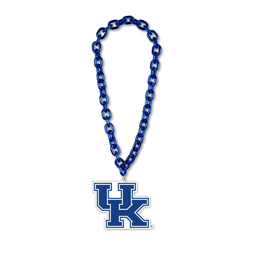 Kentucky Wildcats Necklace Fan Chain Necklace NCAA Foam Chain Fan Gear
