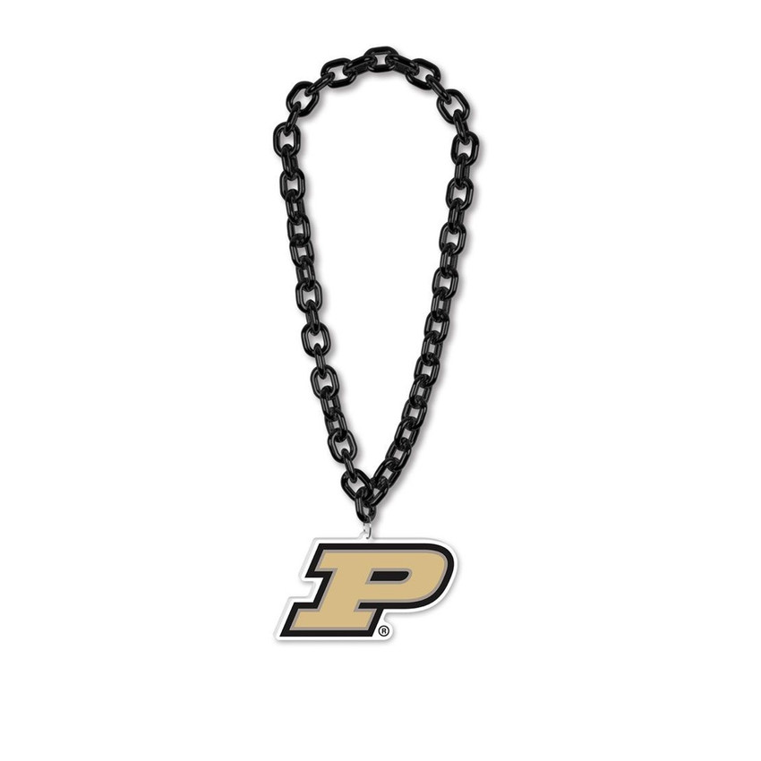 Purdue Boilermakers Necklace Fan Chain Necklace NCAA Foam Chain Fan Gear