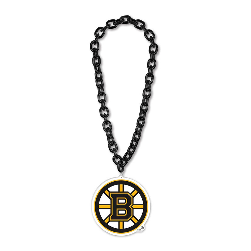 Boston Bruins Necklace Fan Chain Necklace NHL Foam Chain Fan Gear