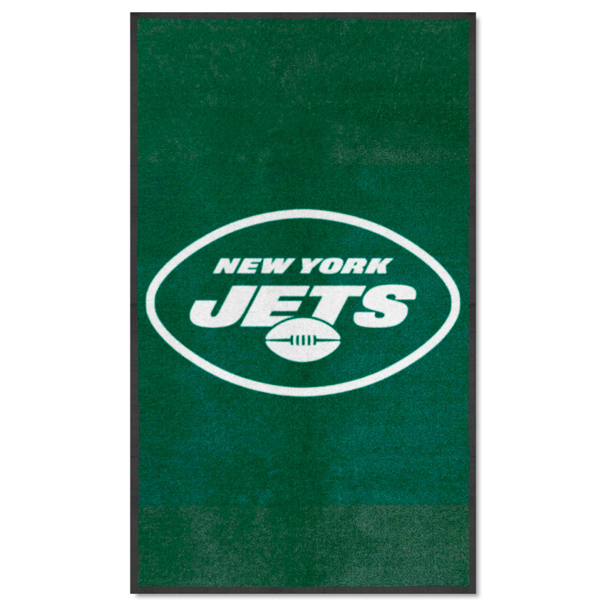 New York Jets 3X5 High-Traffic Mat with Durable Rubber Backing