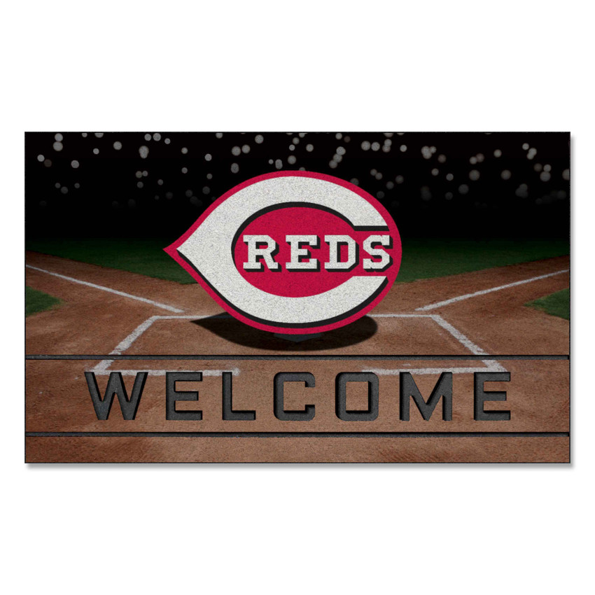 MLB - Cincinnati Reds Crumb Rubber Door Mat 18"x30"