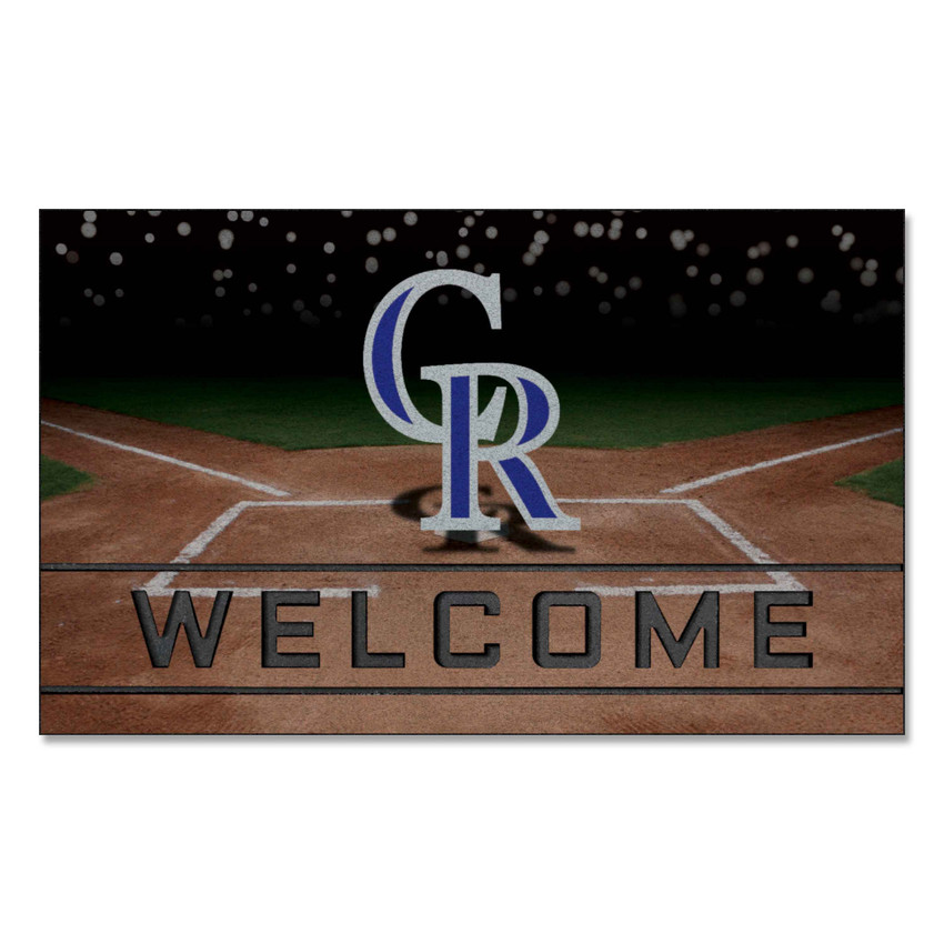 MLB - Colorado Rockies Crumb Rubber Door Mat 18"x30"