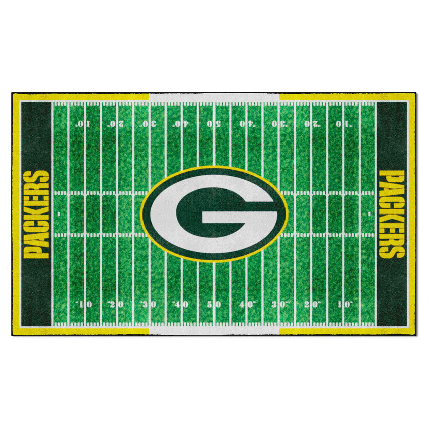 Green Bay Packers 6x10 Plush Rug