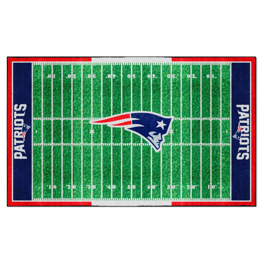 New England Patriots 6x10 Plush Rug