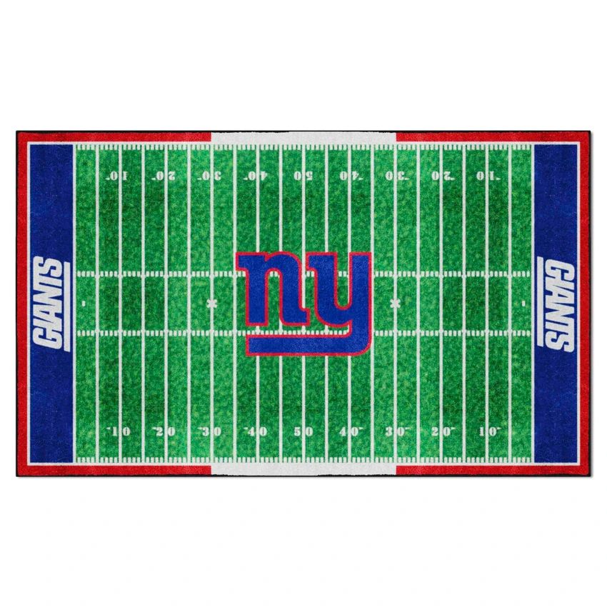 New York Giants 6x10 Plush Rug