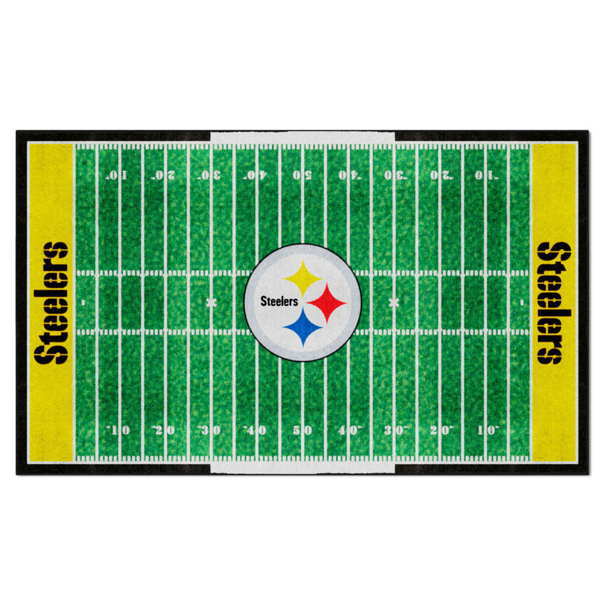 Pittsburgh Steelers 6x10 Plush Rug