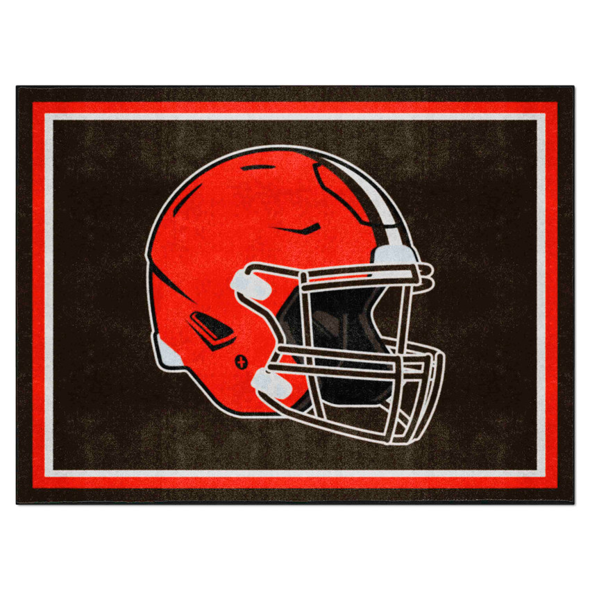 Cleveland Browns 8ft. x 10 ft. Plush Area Rug Browns Helmet Logo